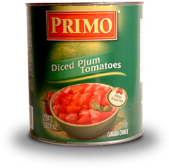 Primo Food Service Diced Tomatoes in Juice 